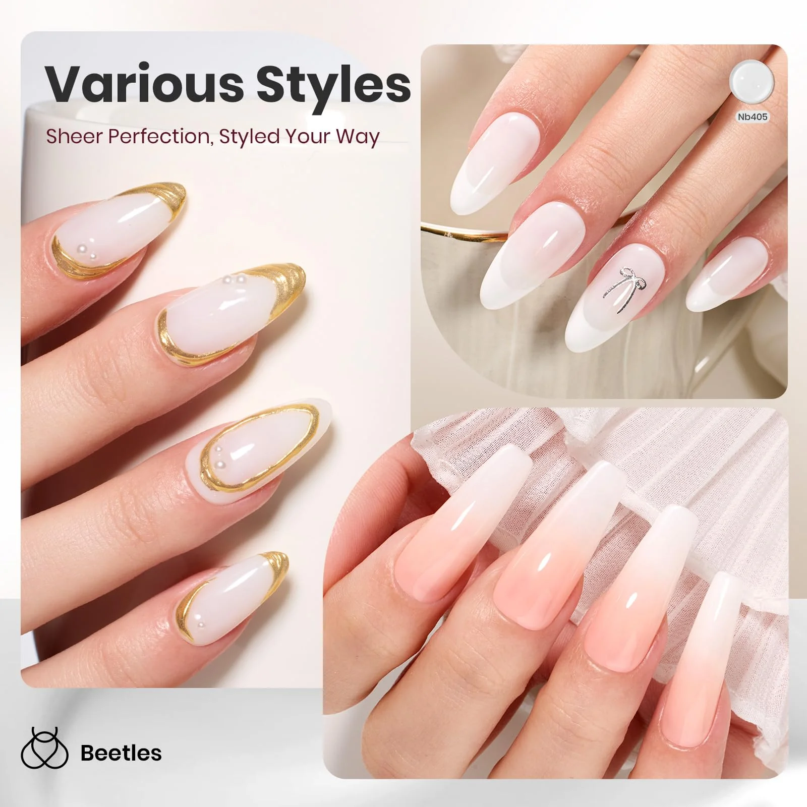 Hema - Free Vanila Milkshake Winter Spring Nails - 15ml Jelly Natural Nude Milky White Gel Nail Polish - Image 4