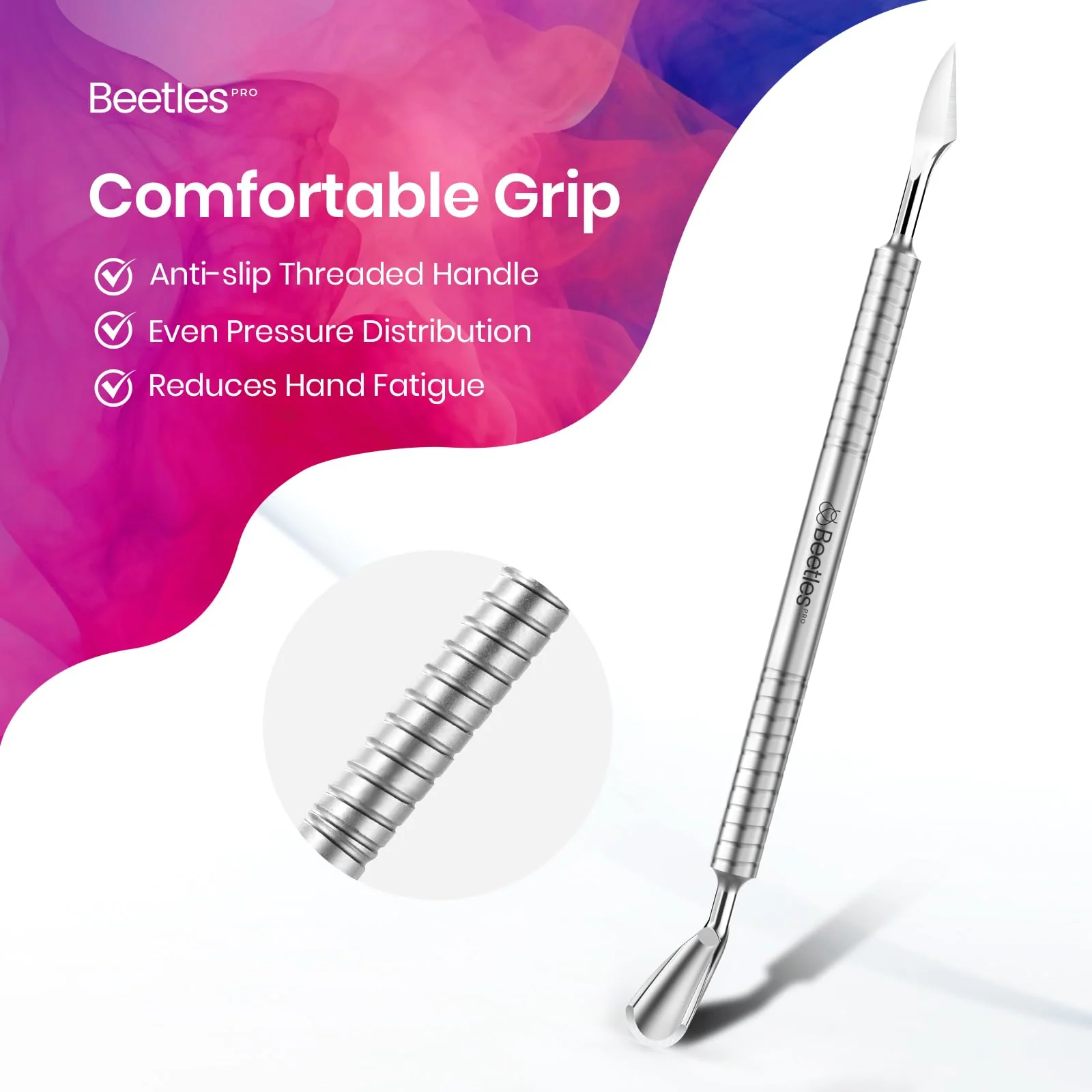Horseshoe (11mm) and Angled Blade (13mm) for Precise Cuticle Beetles Nippers Professional Trimmer - Image 5