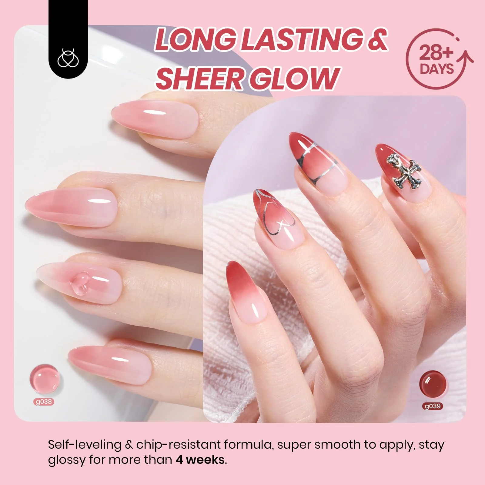 Juicy Shine Jelly Set - 6 Colors Gel Nail Polish Set - Image 4