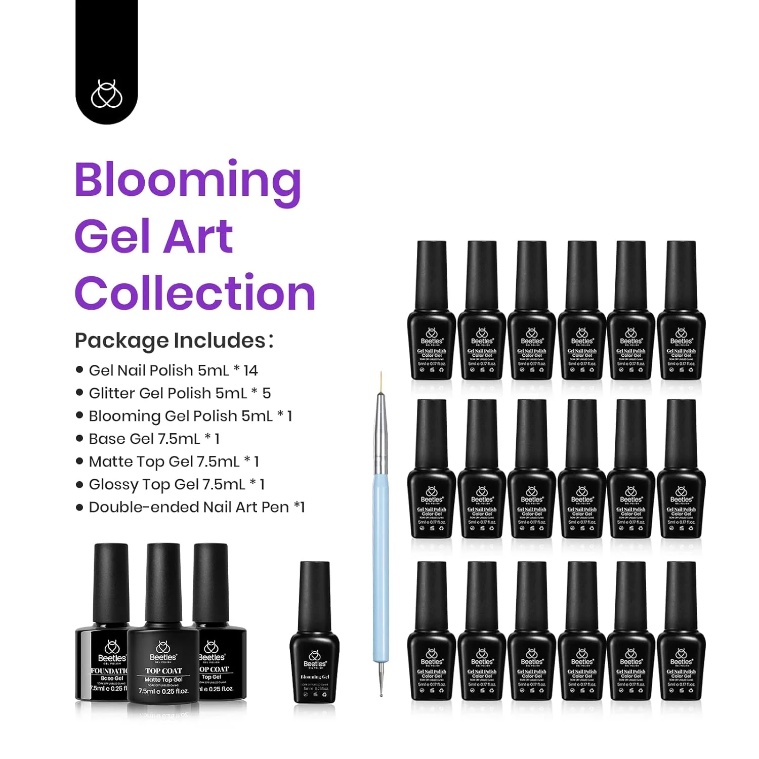 Light-years Away- 20 Colors Gel Nail Polish Set Spring Nails - Image 4
