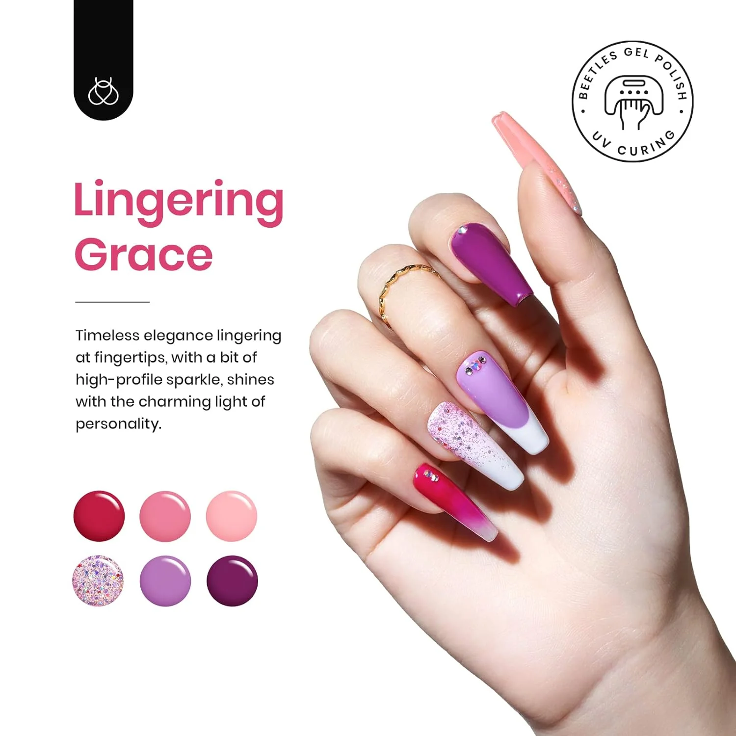 Lingering Grace | 36 Nail Gel Polish Colors with Base Top Coat and Gift Box- 5ml/Each Gel Colors - Image 5