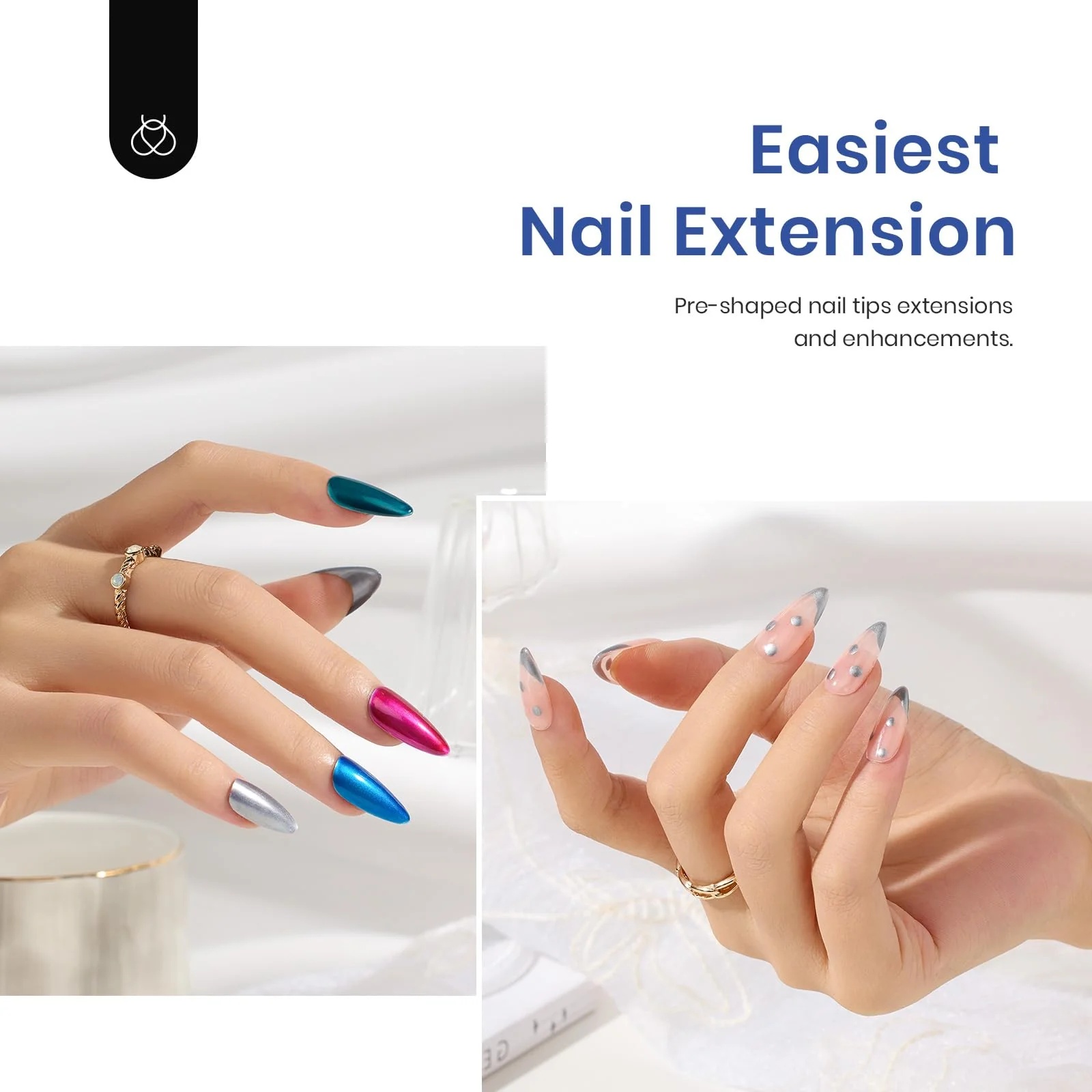 Medium Almond 500pcs Nail Extension Kit #094 - Image 7
