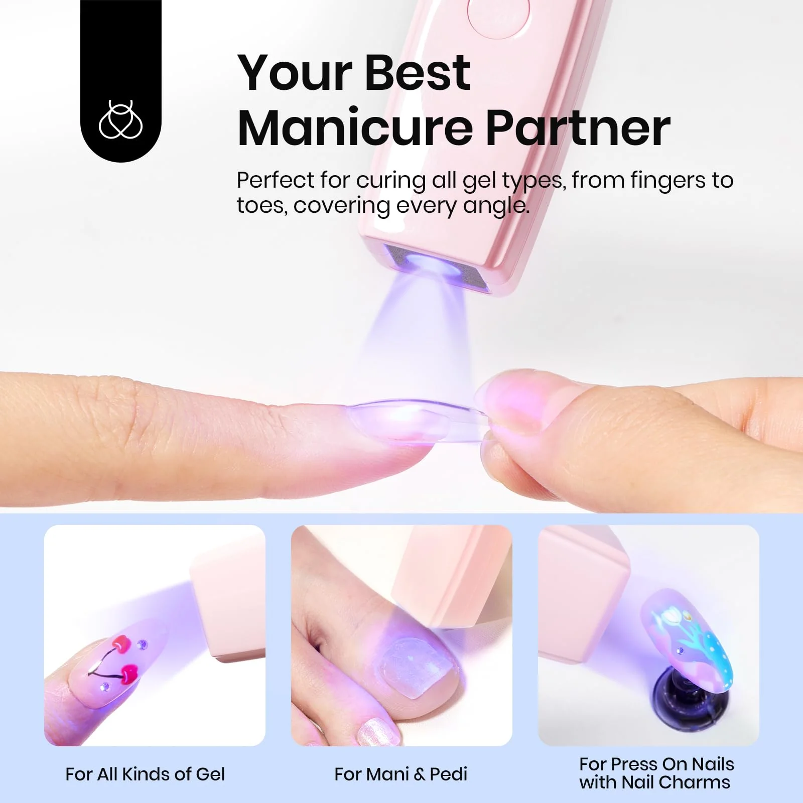 Mini UV Light for Gel Nails: Portable Handheld UV Nail - Image 3
