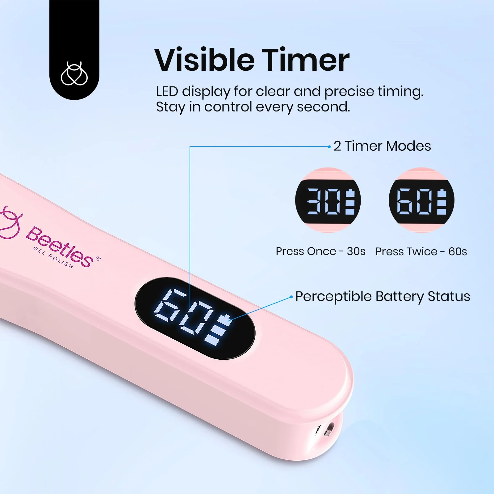 Mini UV Light for Gel Nails: Portable Handheld UV Nail - Image 6