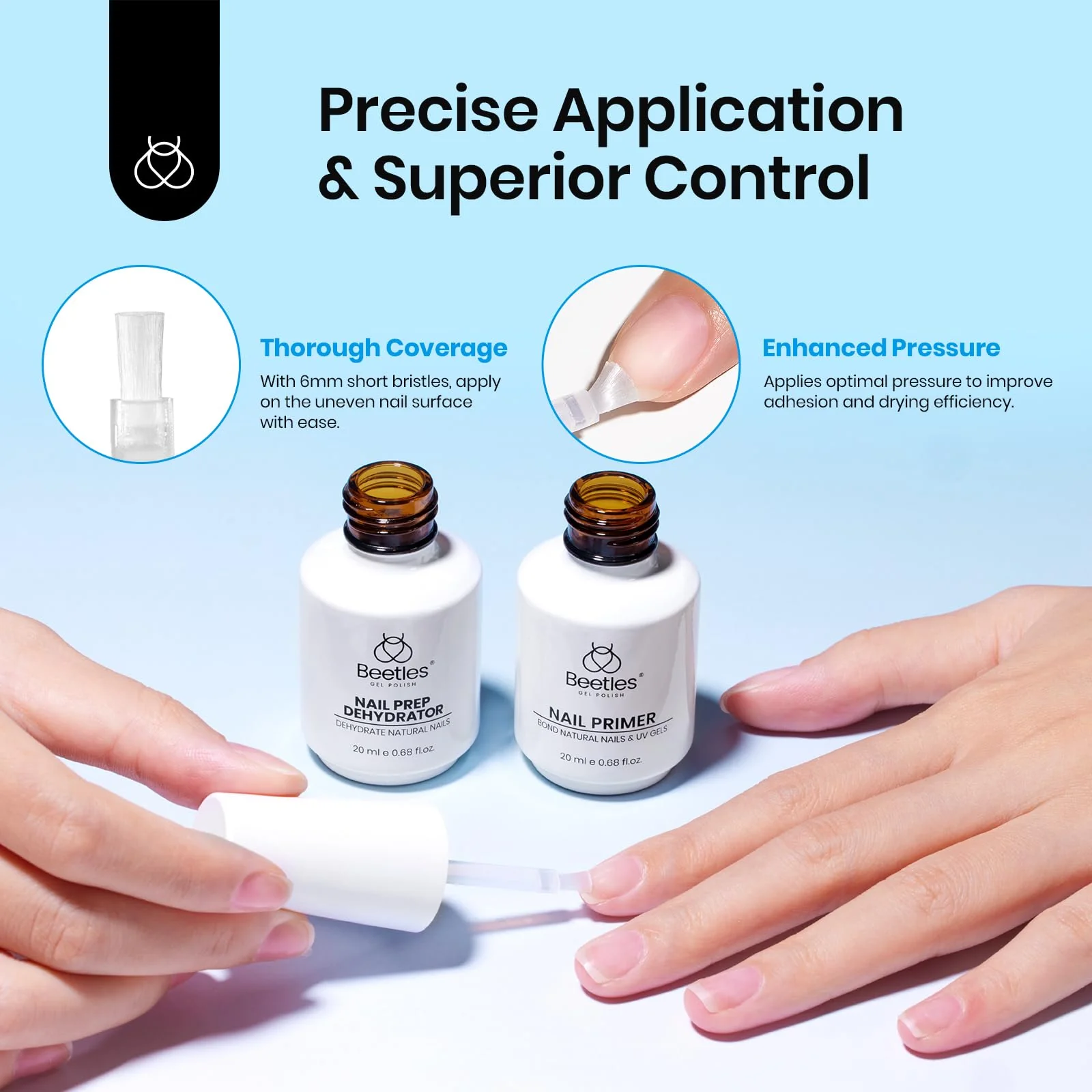 Nail Dehydrator and Primer Set Hema Free(each 20ml) - Image 8