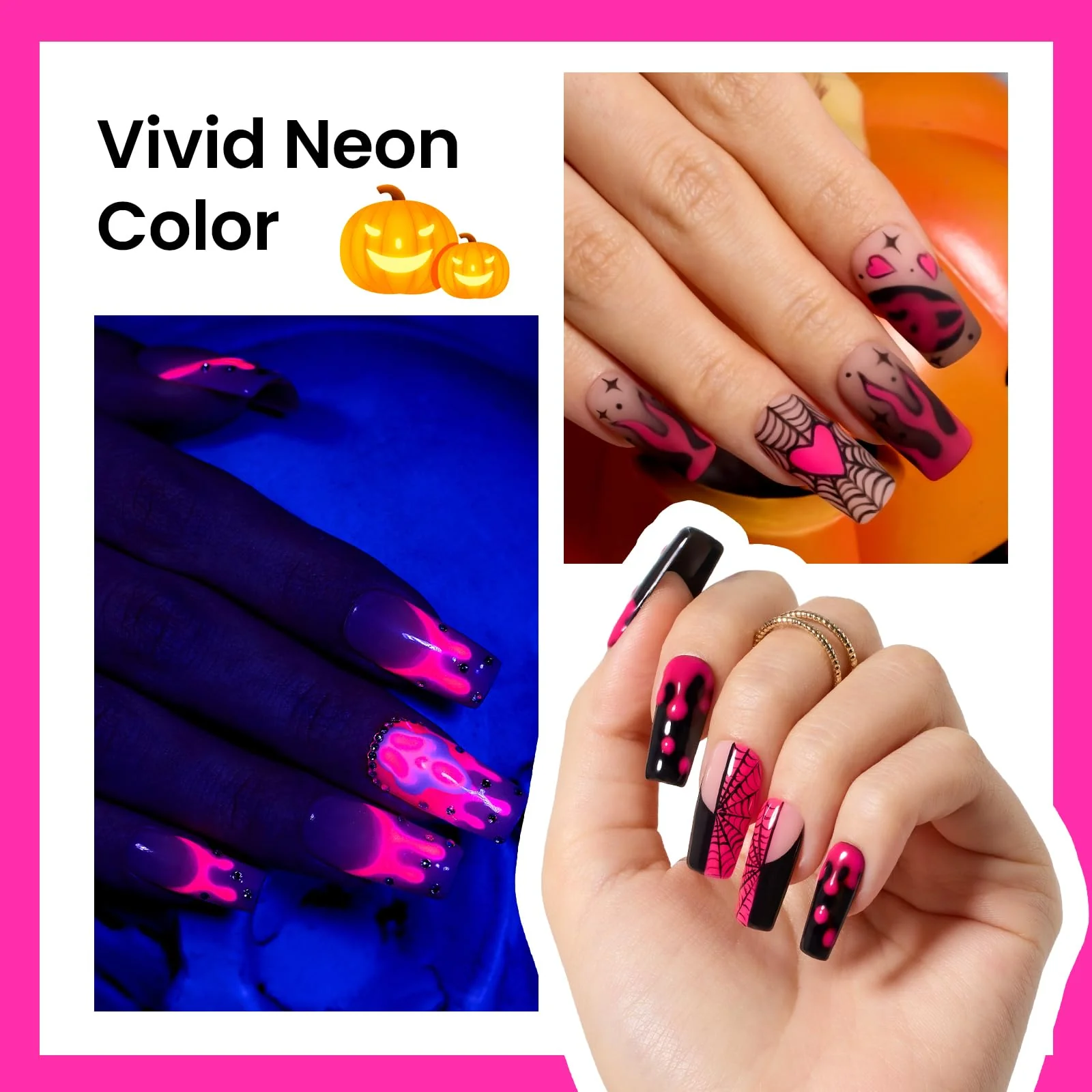 Neon Pink |15ml Gel Polish Summer Nail Designs - Image 4