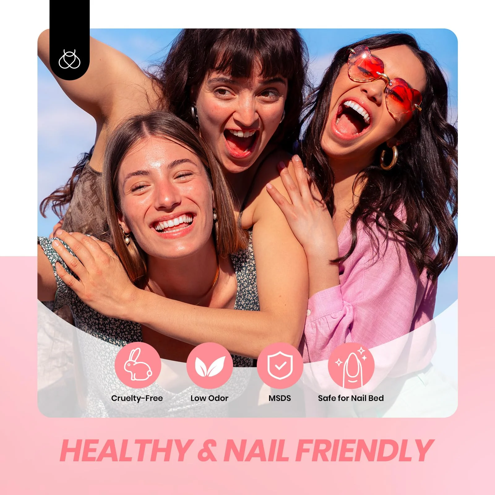 Peach Sparkle | Color Base Spring Nails Nude Ge Gel Polish 6 Colors Set - Image 6