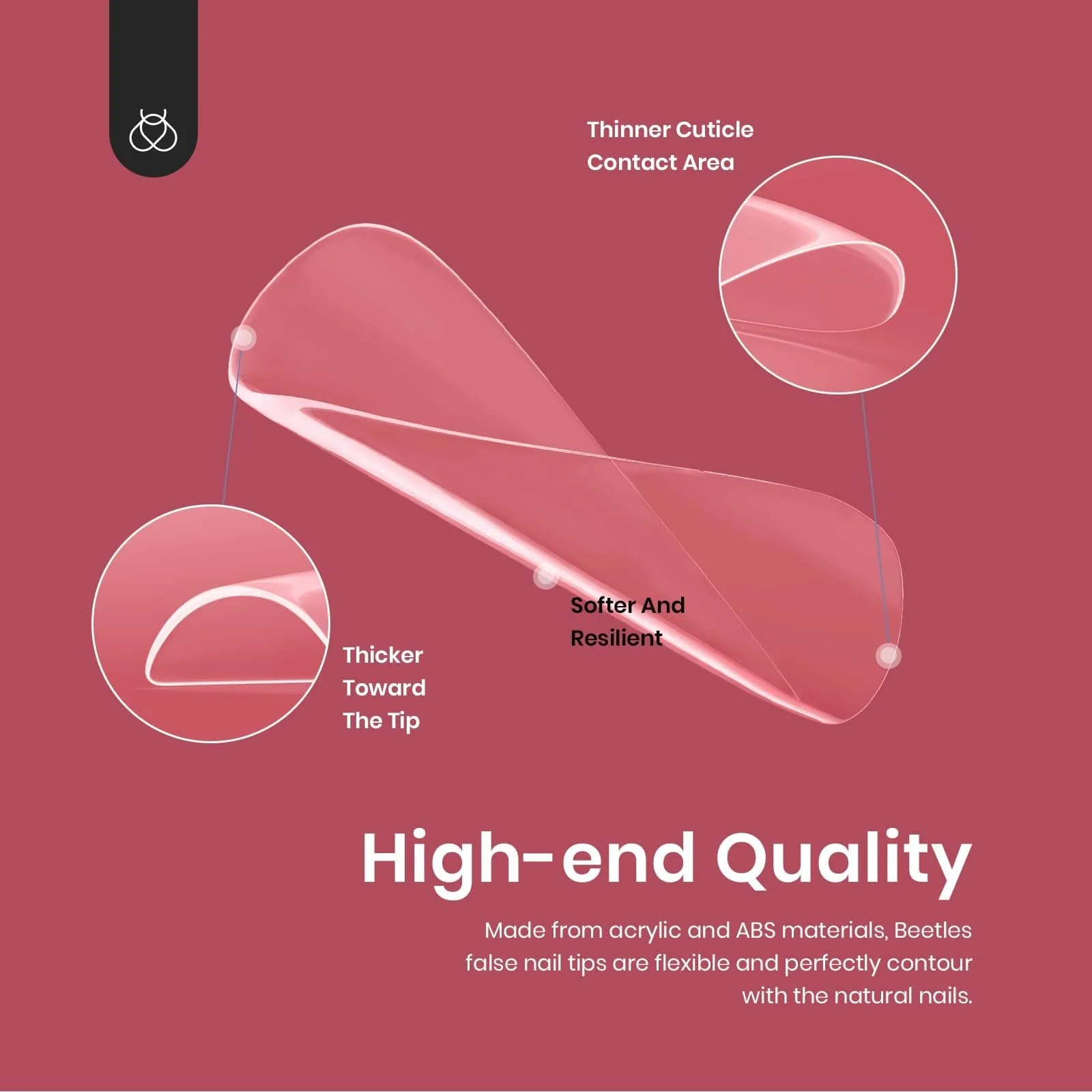 Pre-shaped Gelly Tips Short Square Clear Press on Nail Tips | 500pcs#014 - Image 3