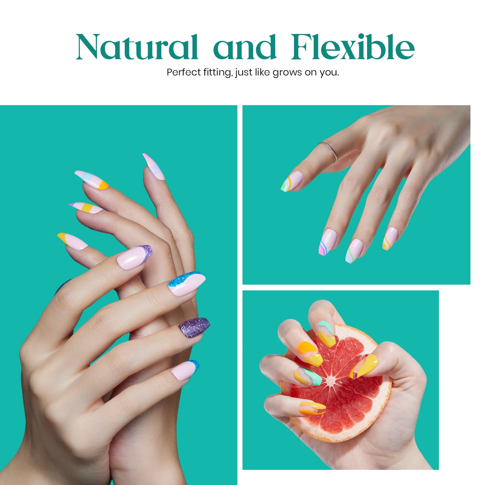 Gel Nail Tips Pre-shaped Extension System Clear False Nail | 500 pcs, 10 sizes - Image 18