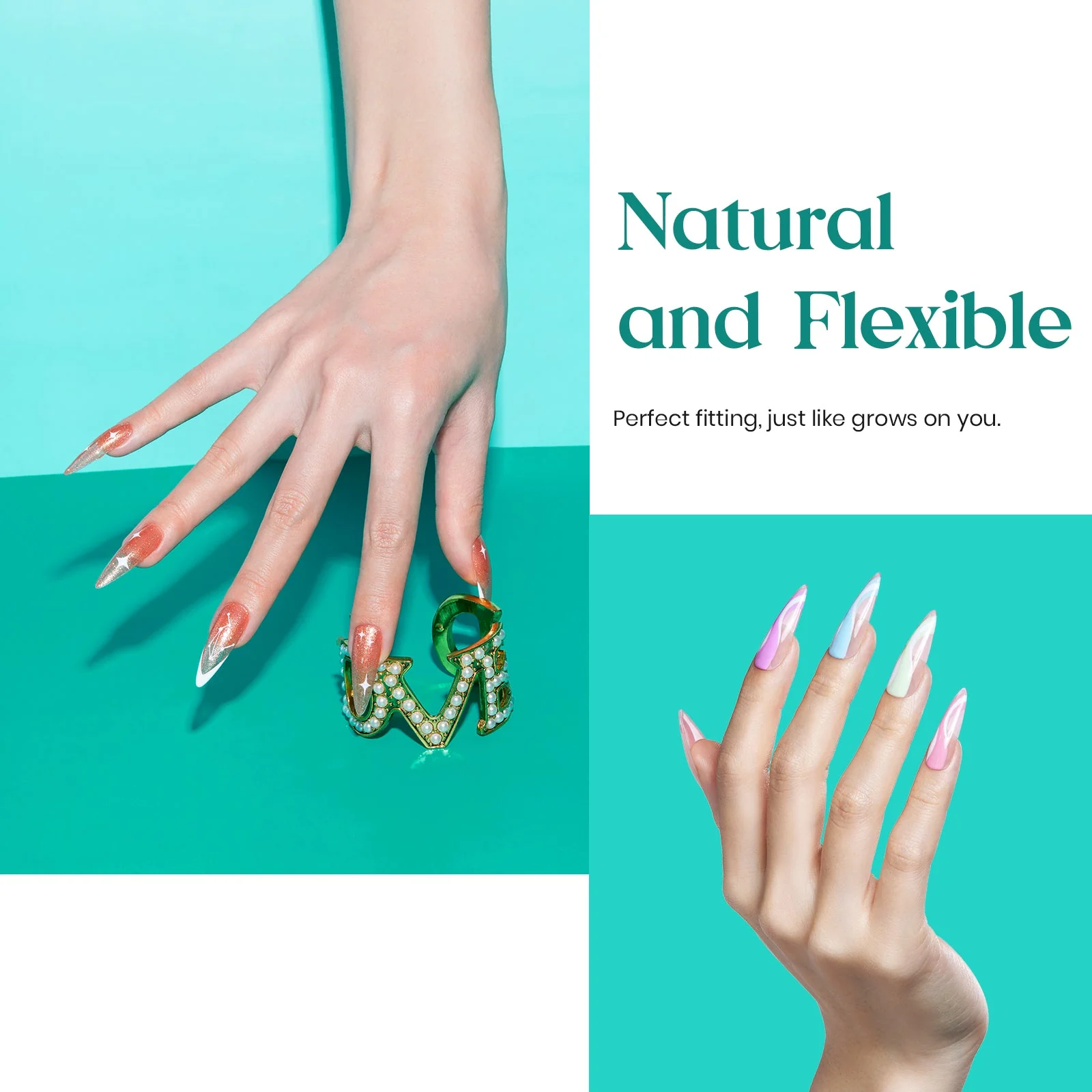 Gel Nail Tips Pre-shaped Extension System Clear False Nail | 500 pcs, 10 sizes - Image 24