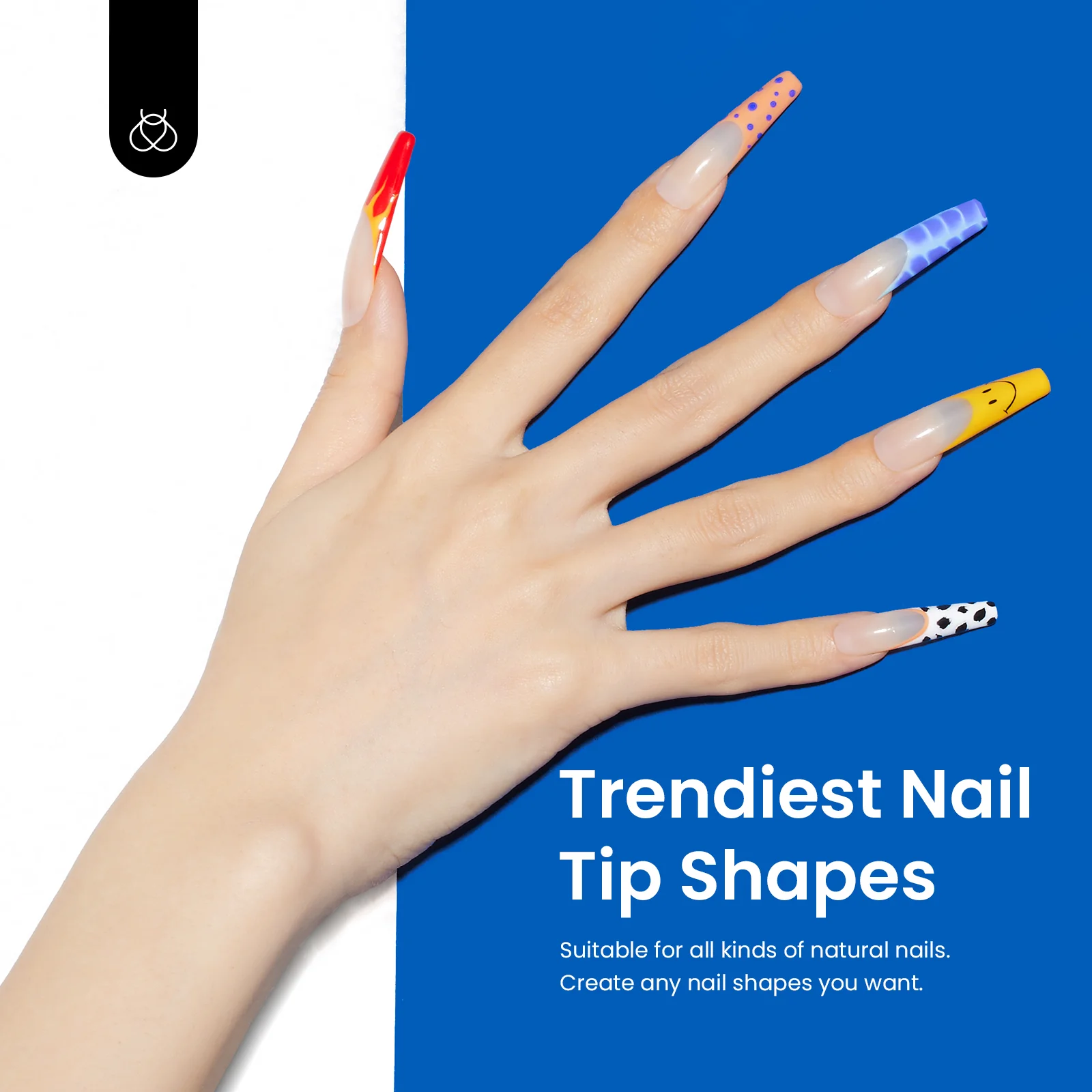 Gel Nail Tips Pre-shaped Extension System Clear False Nail | 500 pcs, 10 sizes - Image 32
