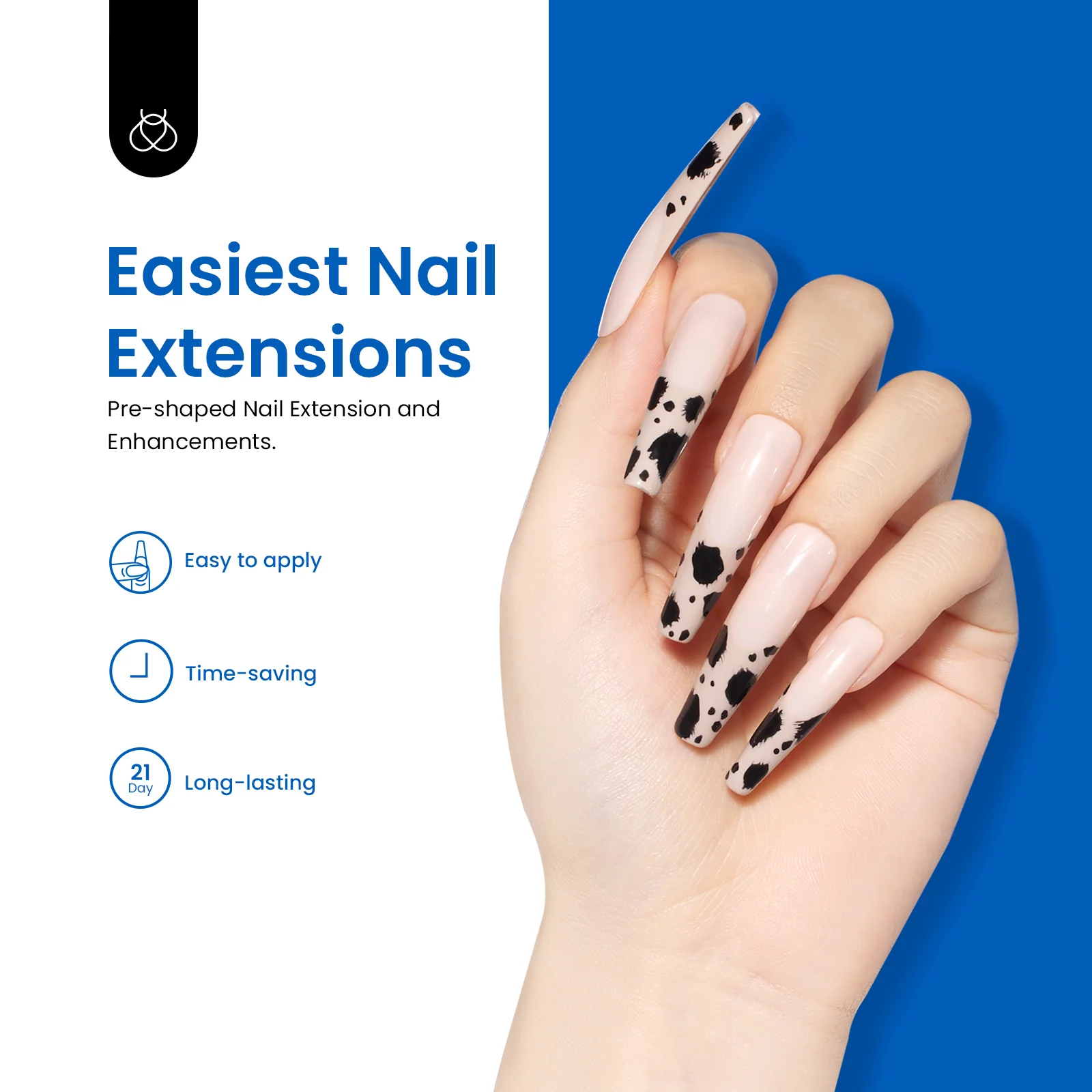 Gel Nail Tips Pre-shaped Extension System Clear False Nail | 500 pcs, 10 sizes - Image 33