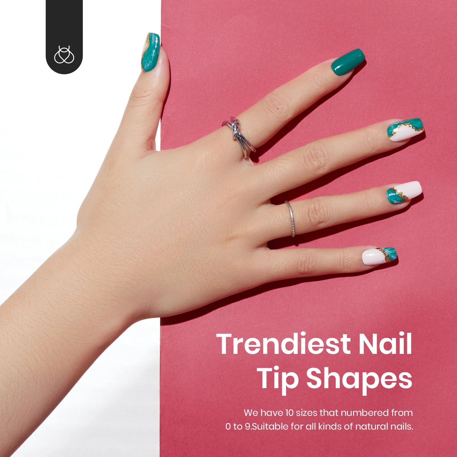 Gel Nail Tips Pre-shaped Extension System Clear False Nail | 500 pcs, 10 sizes - Image 46