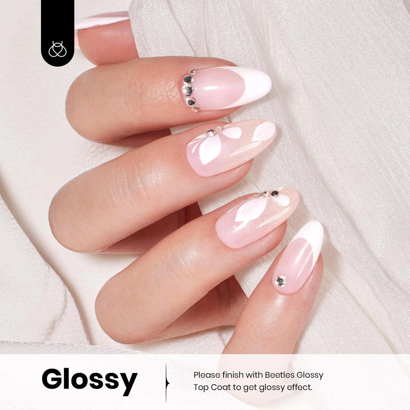 Pure Elegance Colorful Bottle Beetles White Gel Spring Nails Nail Polish, 15ml Gel Polish - Image 4