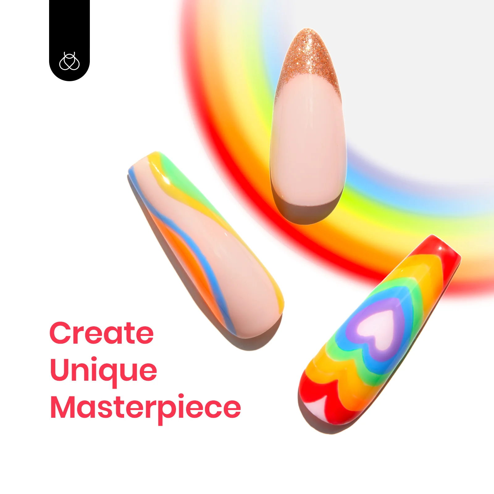 Rainbow- 20 Gel Colors Set with Top and Base Coat (5ml/Each) - Image 6