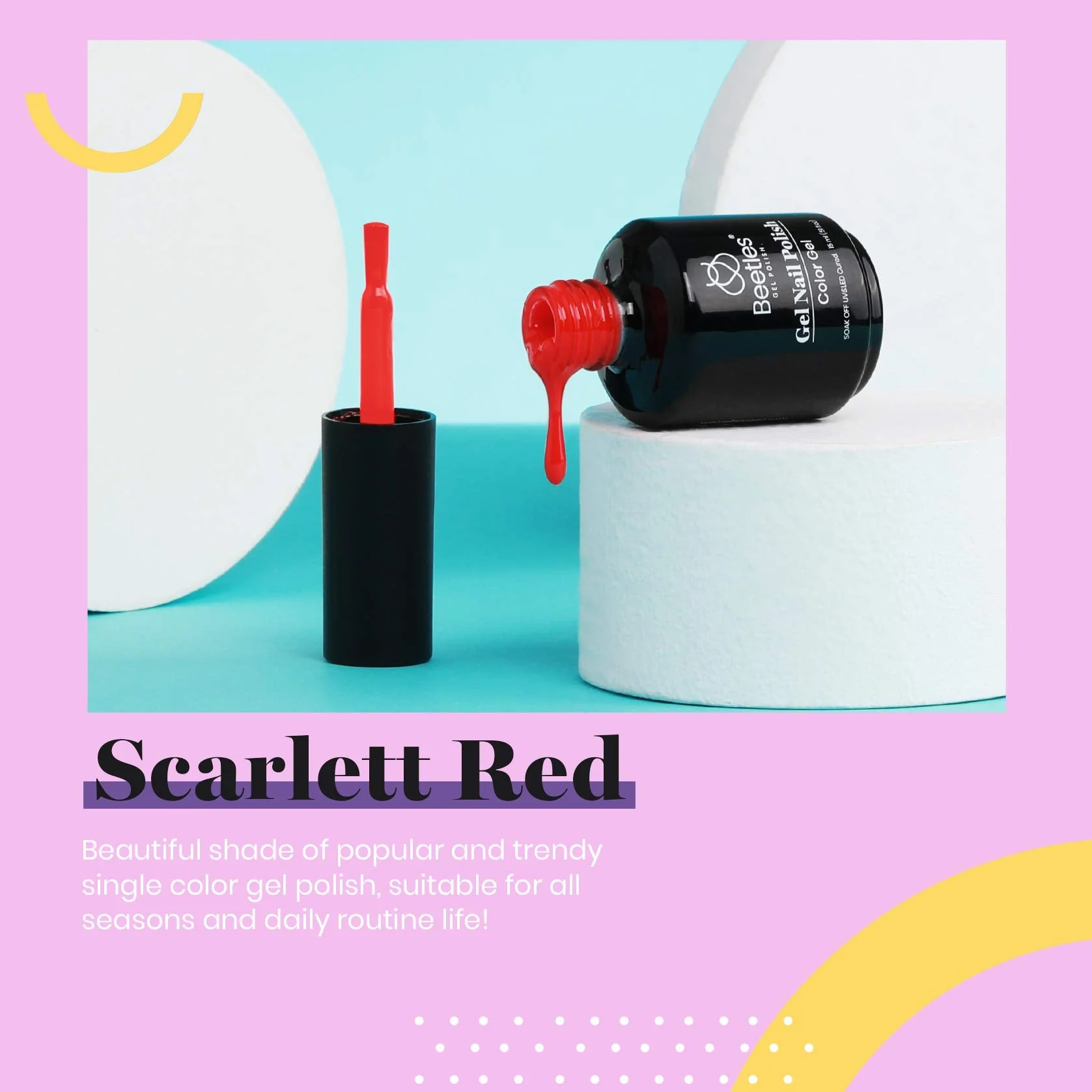 Scarlett Red #a222 |15ml Gel Polish - Image 3