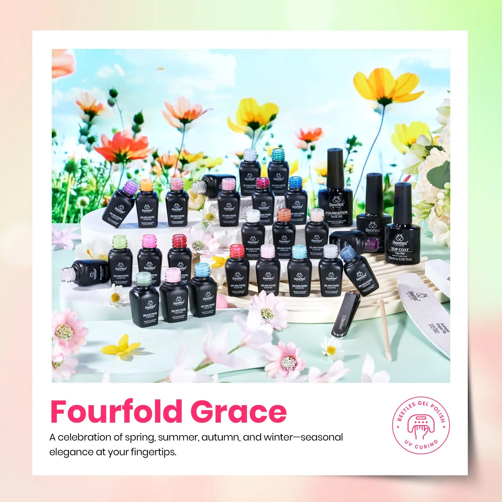 Season Palette - 25 Colors Spring Nails Gel Nail Polish Set - Image 3