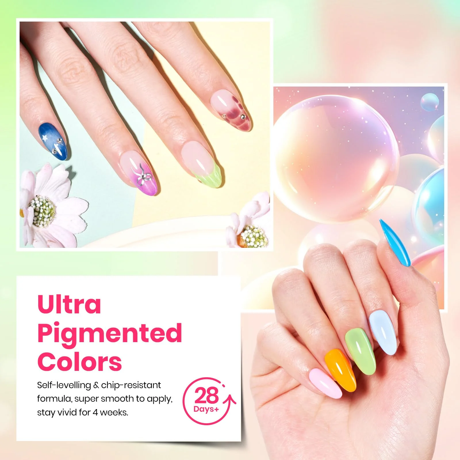 Season Palette - 25 Colors Spring Nails Gel Nail Polish Set - Image 5