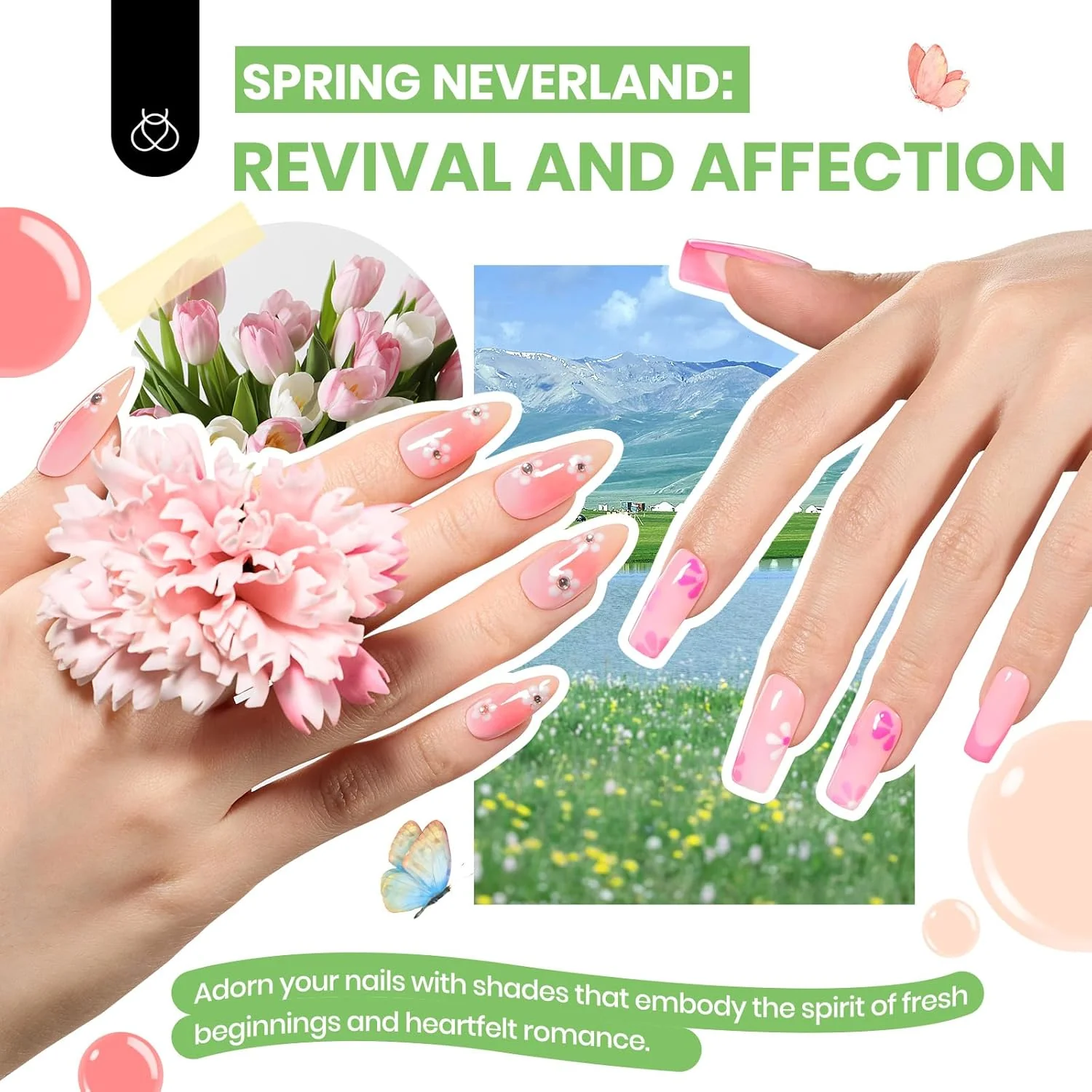 Seasonal Symphony Kit: Spring Nails 55 Colors Nail All in one Starter Kit (total 85pcs) - Image 3