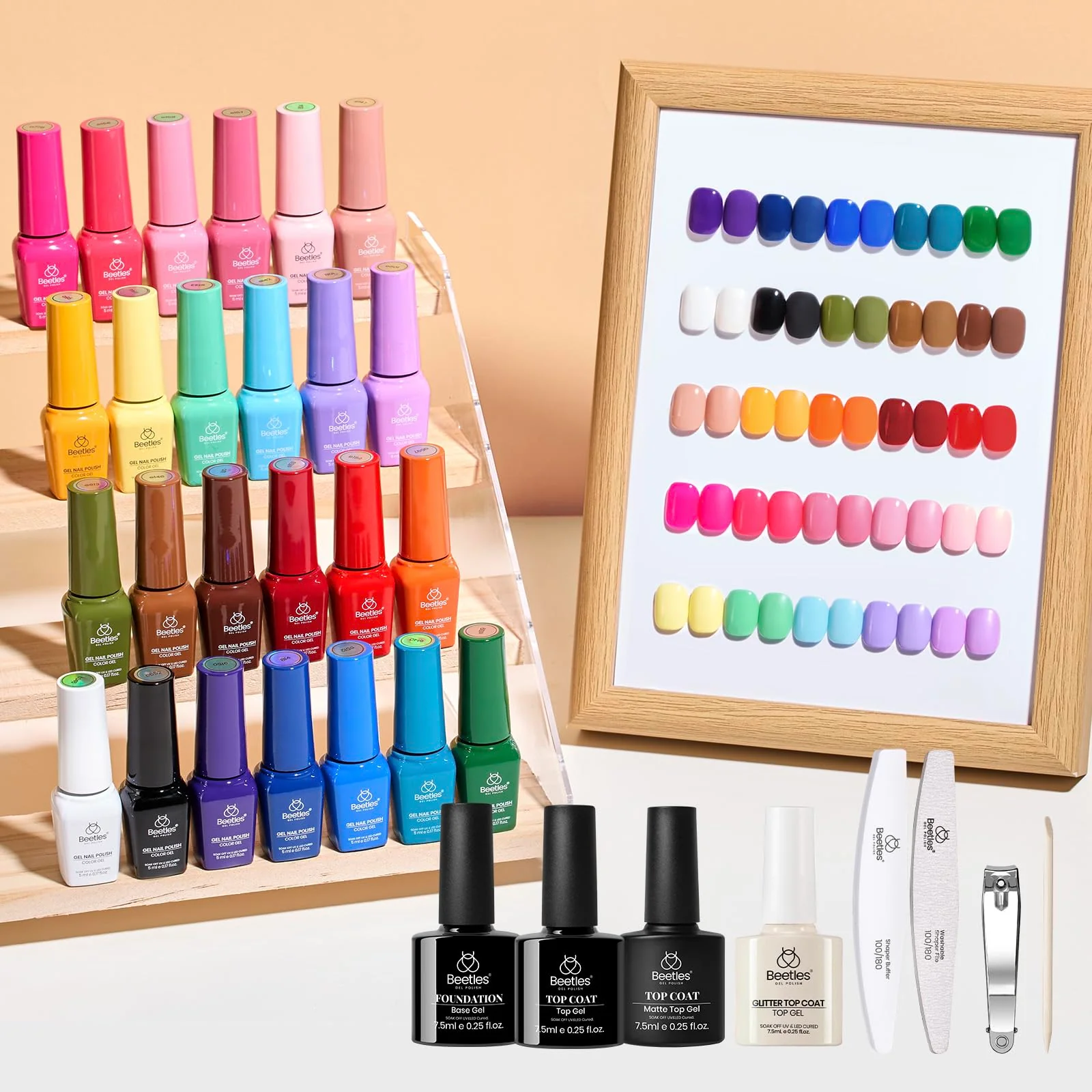 Seasons Impressions Color Bottle Gel - Spring Nails 25 Colors One Color One Print Gel Nail Polish Set - Image 8