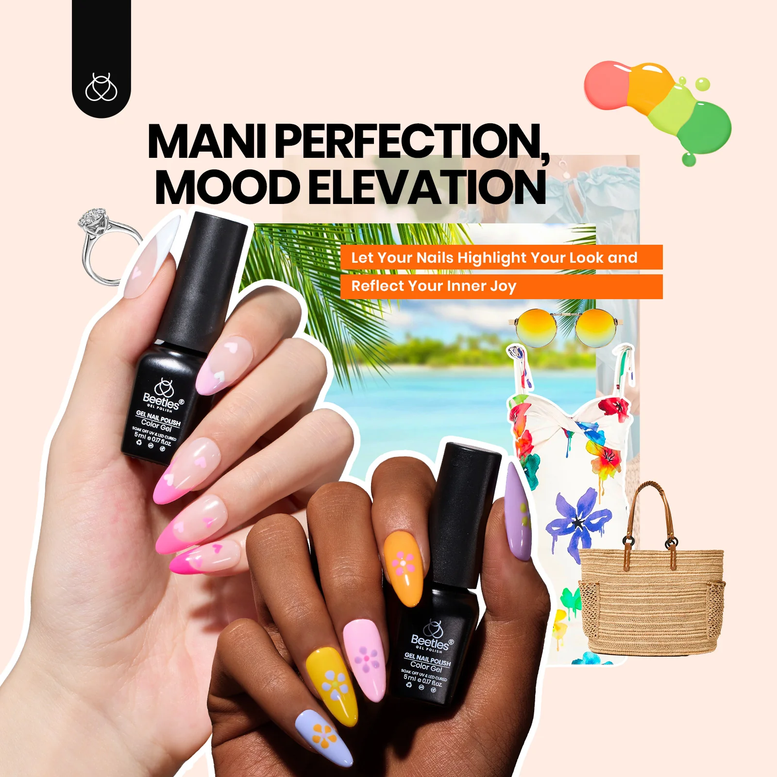 Chic Outfits Beauty Kit: 45 Colors Nail Art Gels, Tools, Accessories, Care Essentials, and Eyelashes - Image 7