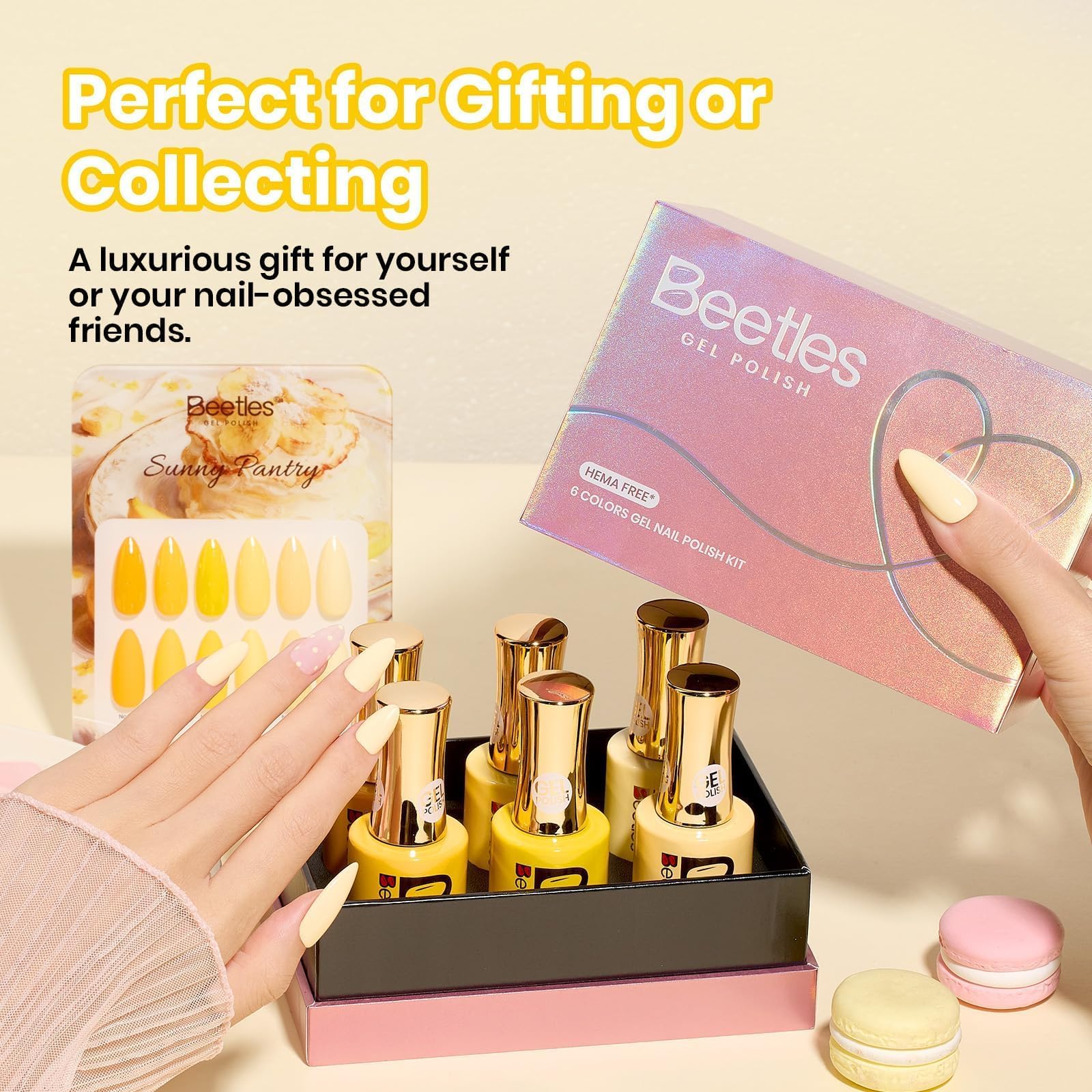 Sunny Pantry Yellow 6 Colors Beetles Hema Free Gel Polish Set 15ML - Image 4