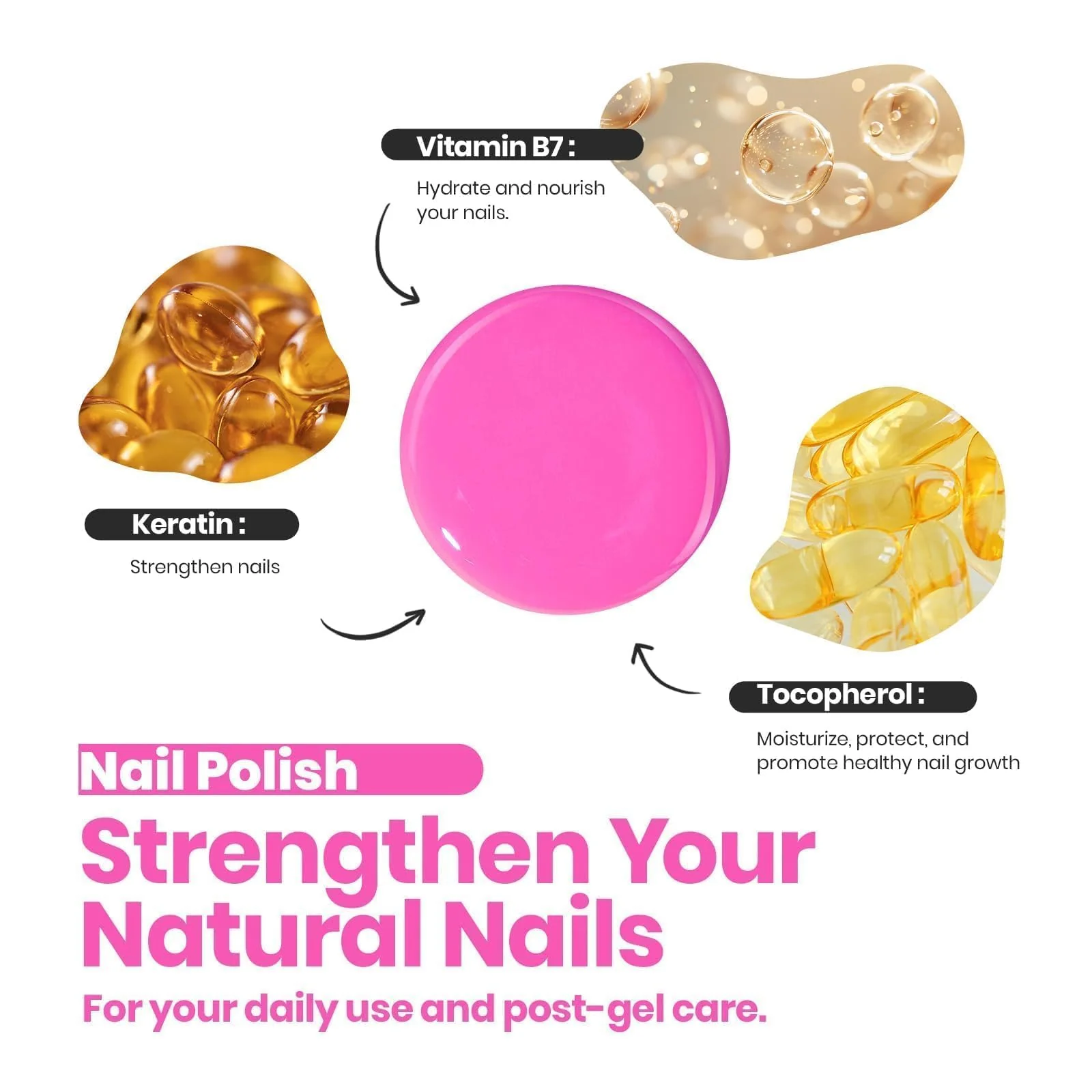 Sweet Rose Spring Nails  | Matching Gel Polish + Nail Polish(each 15ml) - Image 7