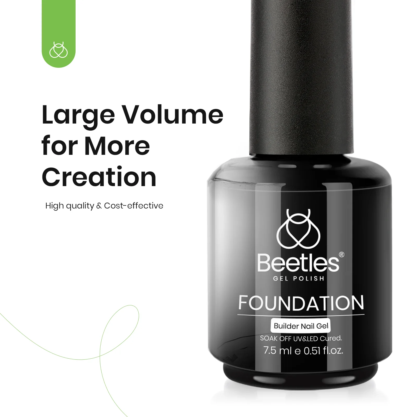 Top Coat and Gel Base Coat With Builder Nail Gel Set | 7.5ML - Image 3