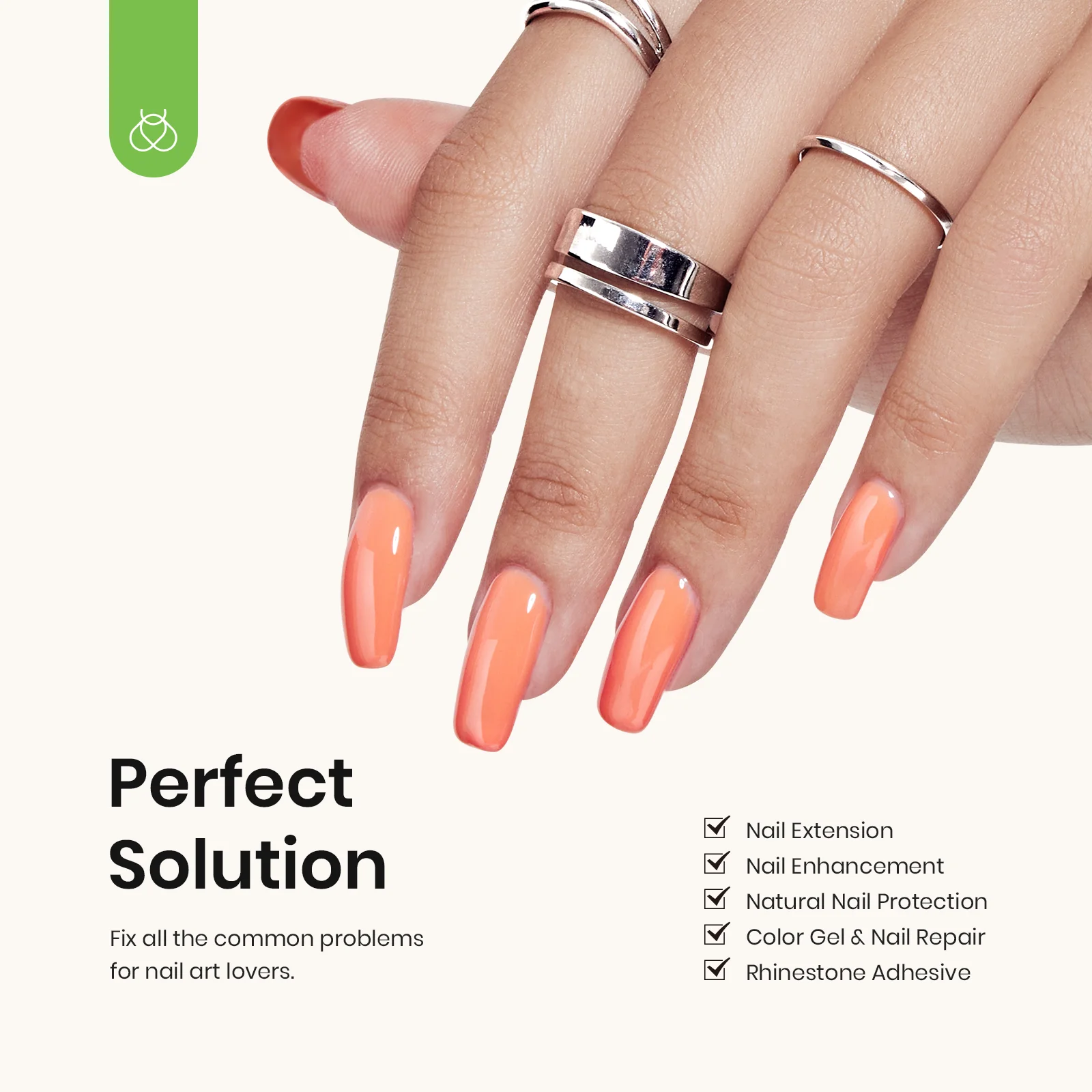 Top Coat and Gel Base Coat With Builder Nail Gel Set | 7.5ML - Image 6