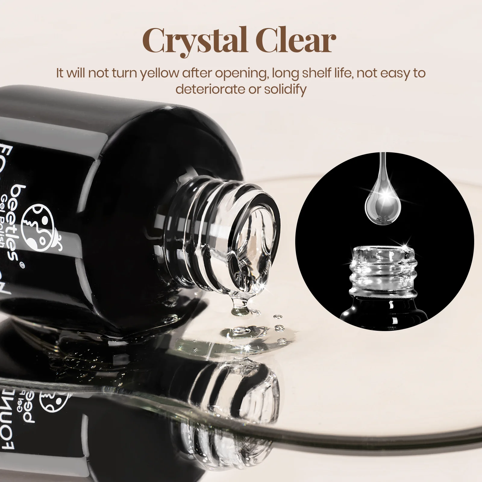 Beetles Top Coat No Wipe Clear Shine Finished | 15ML - Image 4