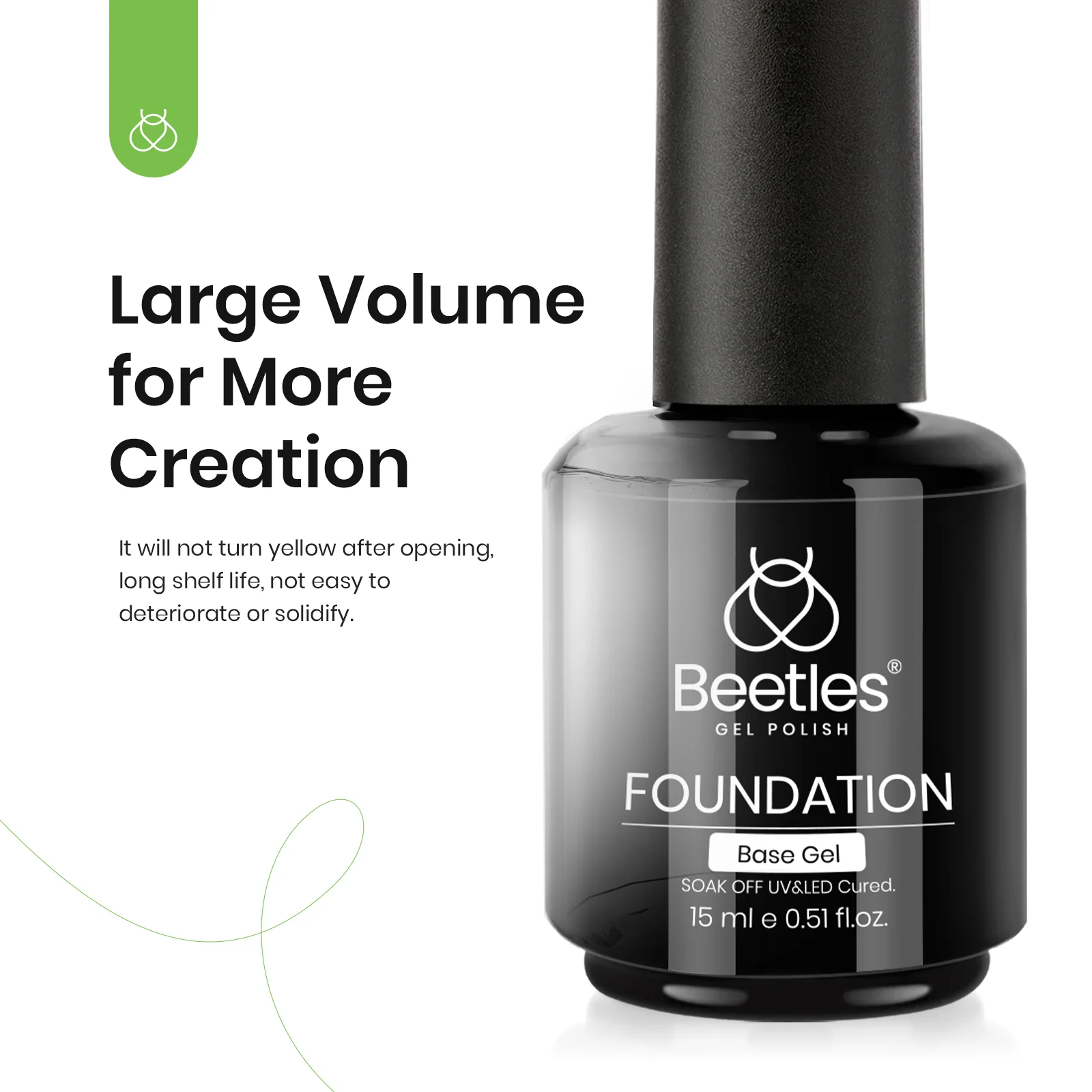 Top Coat and Gel Base Coat With Builder Nail Gel Set | 15ML - Image 6
