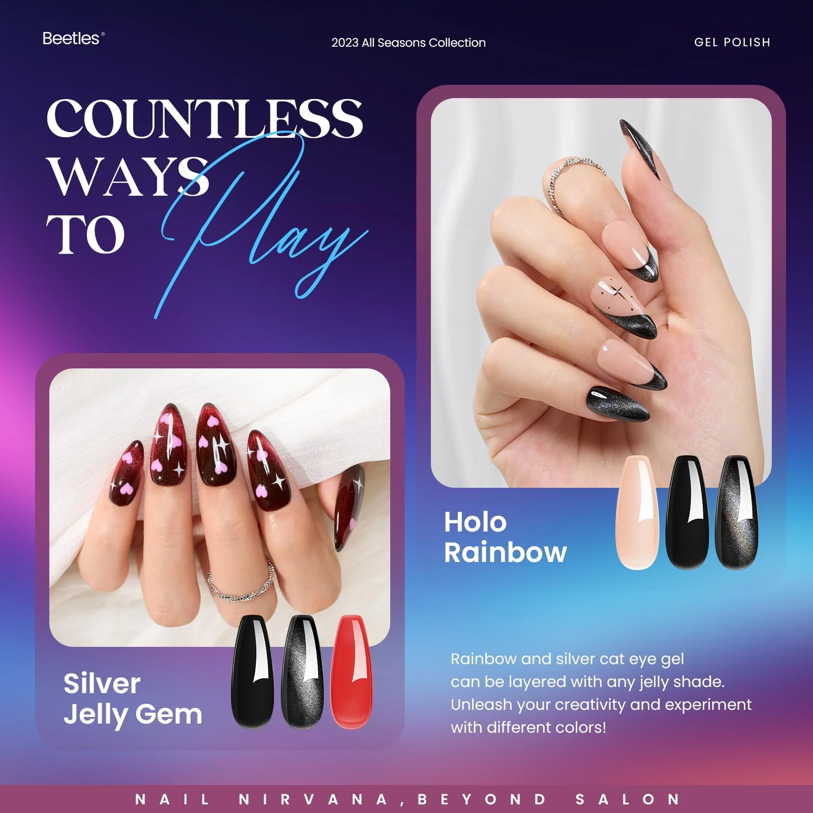 Treasure Box- 36 Cat Eyes Colors Gel Nail Polish Nail Gift Set - Image 4