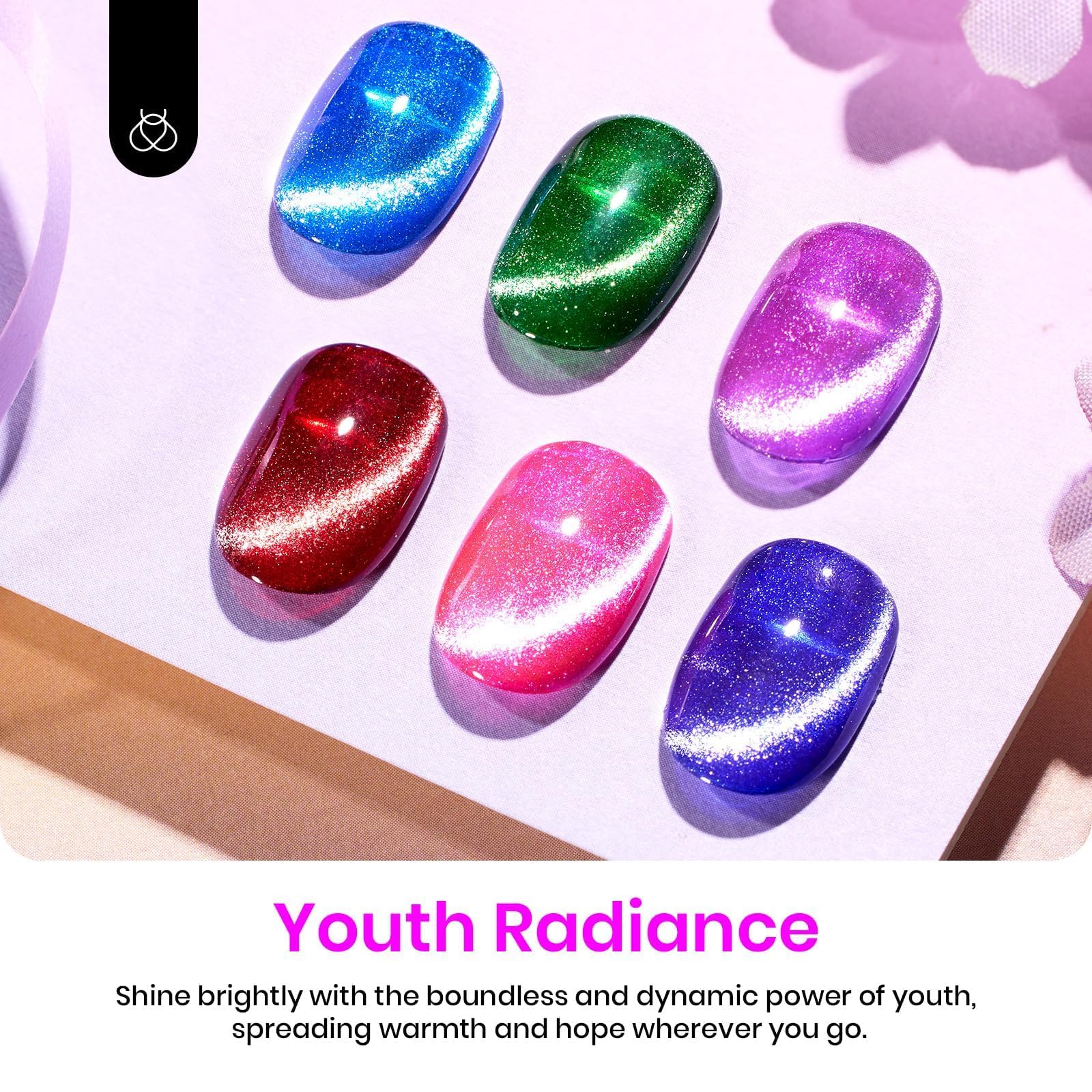 Youth Radiance | 6 Colors Gel Polish Set - Image 3